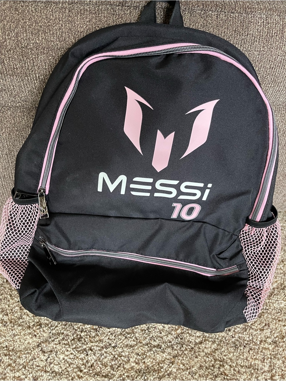 Messi Kids Black & Pink Backpack - Messi 10 NWT